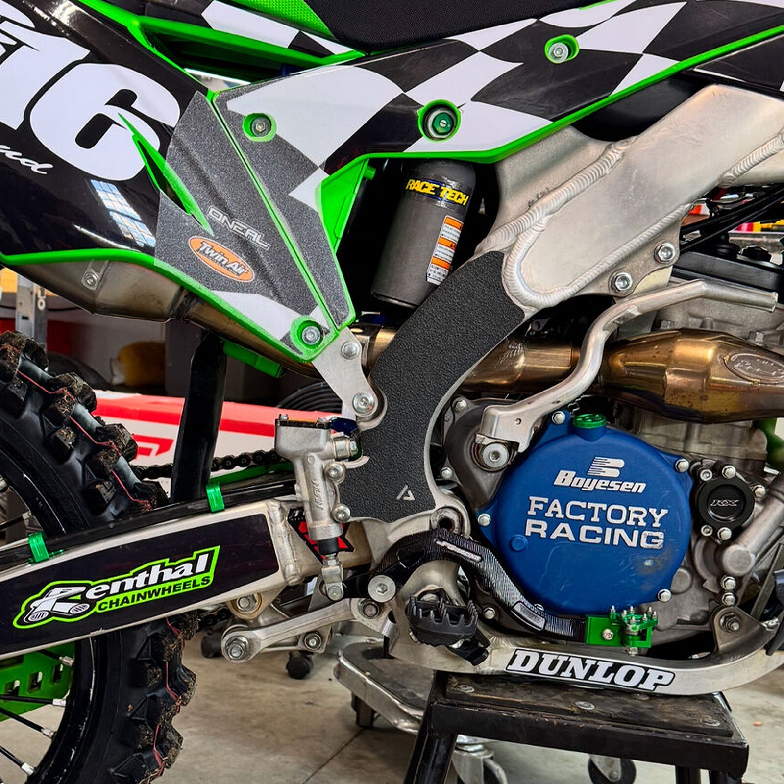 2019-2025 Suzuki RMZ250 + 2018-2025 RMZ450 Grip Tape Frame Guard (2 Pairs)