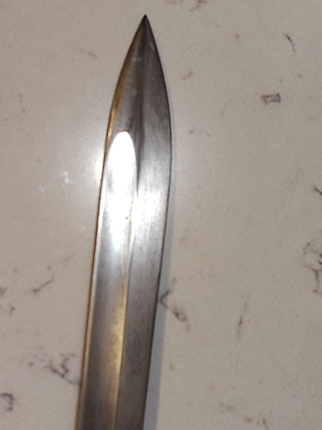 P. D. Luneschloss Solingen, German Bayonet & Scabbard, Handle Scales r Missing