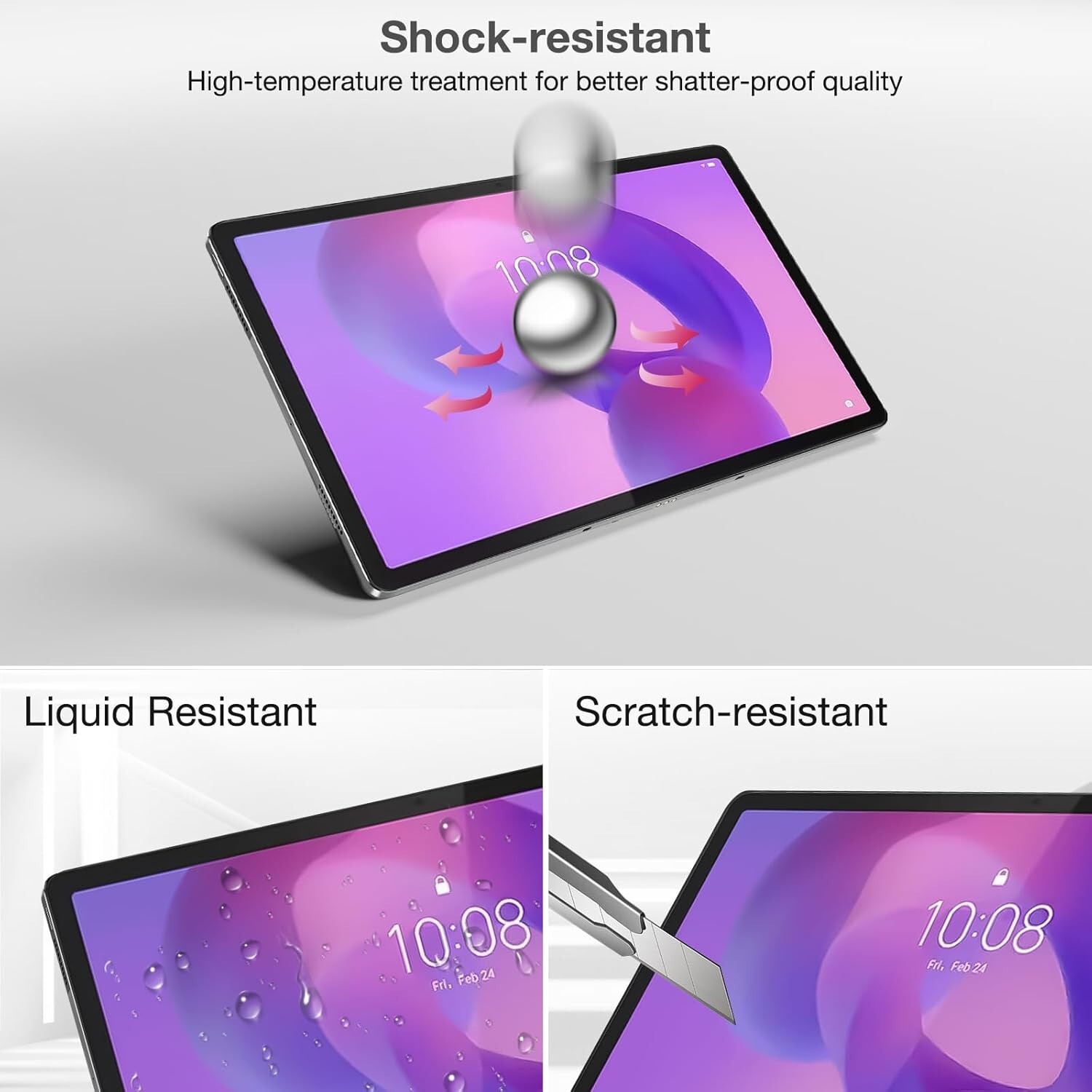 (2 Pack) For 2025 Lenovo Idea Tab Pro 12.7 inch Screen Protector Tempered Glass