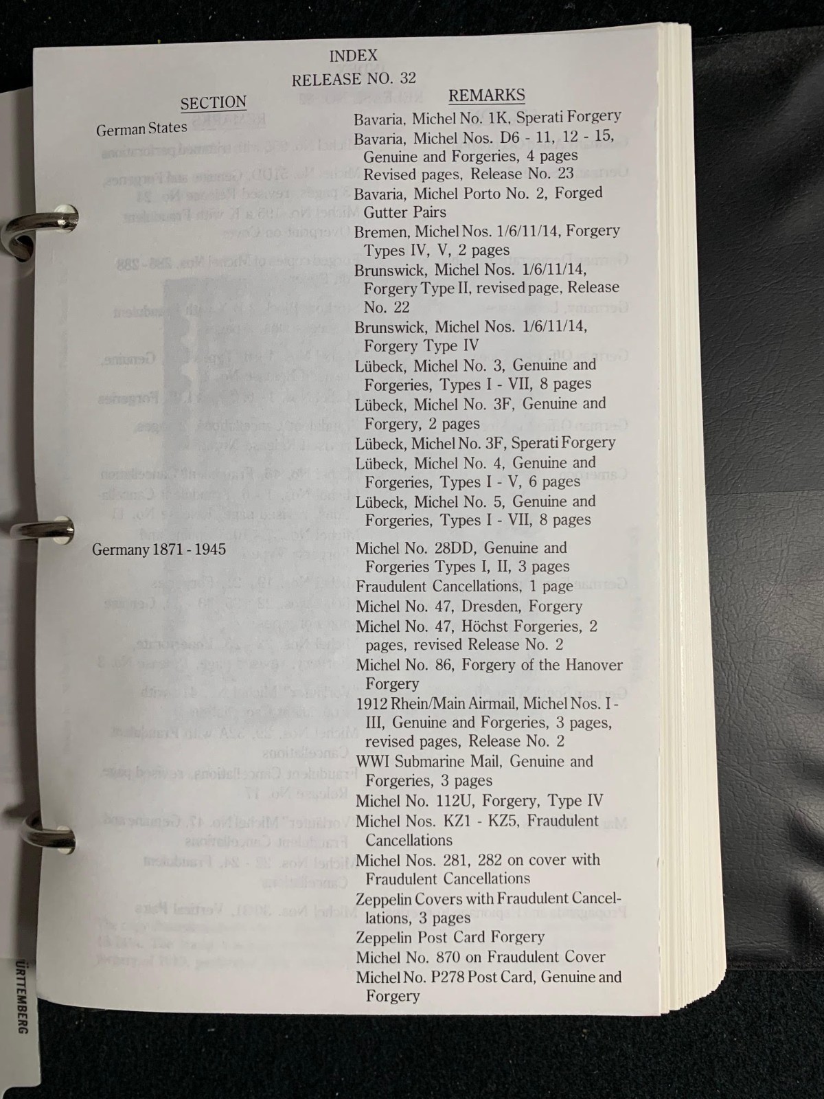 GPS Refernce Manual of (Germany) Forgeries - Dr Werner M Bohne - Vols 5 10