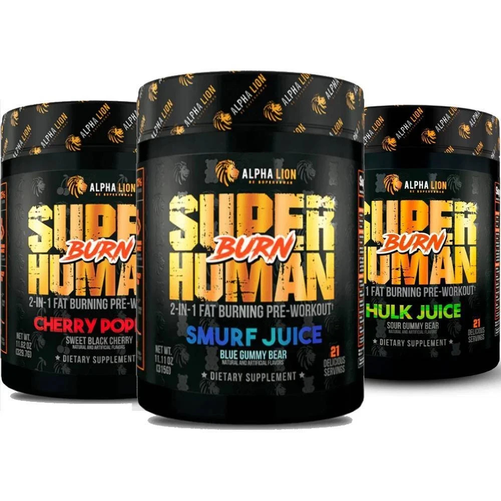 ALPHA LION SUPERHUMAN BURN 2-in-1 Fat Burning Pre-Workout Performance 21 Serving