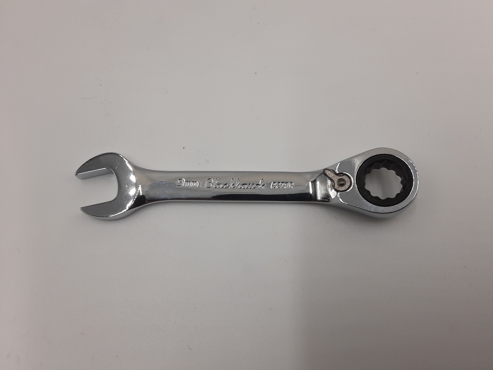 Blackhawk Combination Stubby Reversible Ratcheting Wrench - BULK - 9 mm - 12 Poi