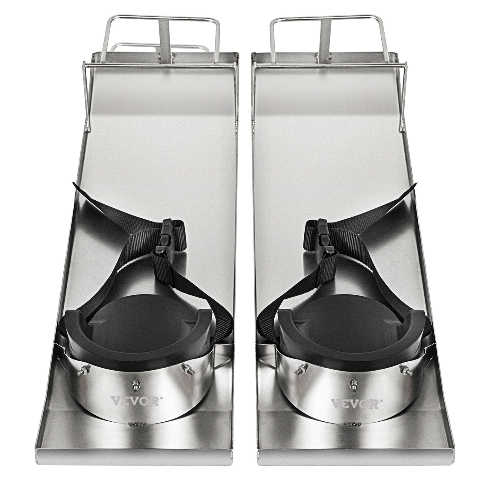 VEVOR Concrete Slider Knee Boards Pair Sliding Boards 30" x 8" Stainless w/ Pads