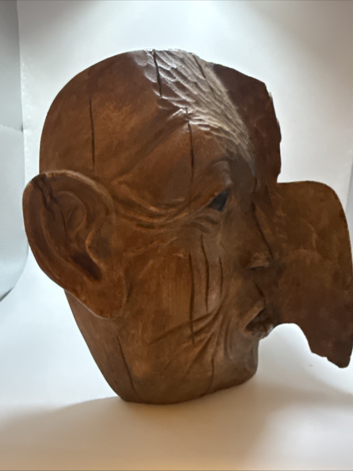 Vintage 1998 Longwinters Kwakiutl Style Eagle / Human Split Face Mask ~10”