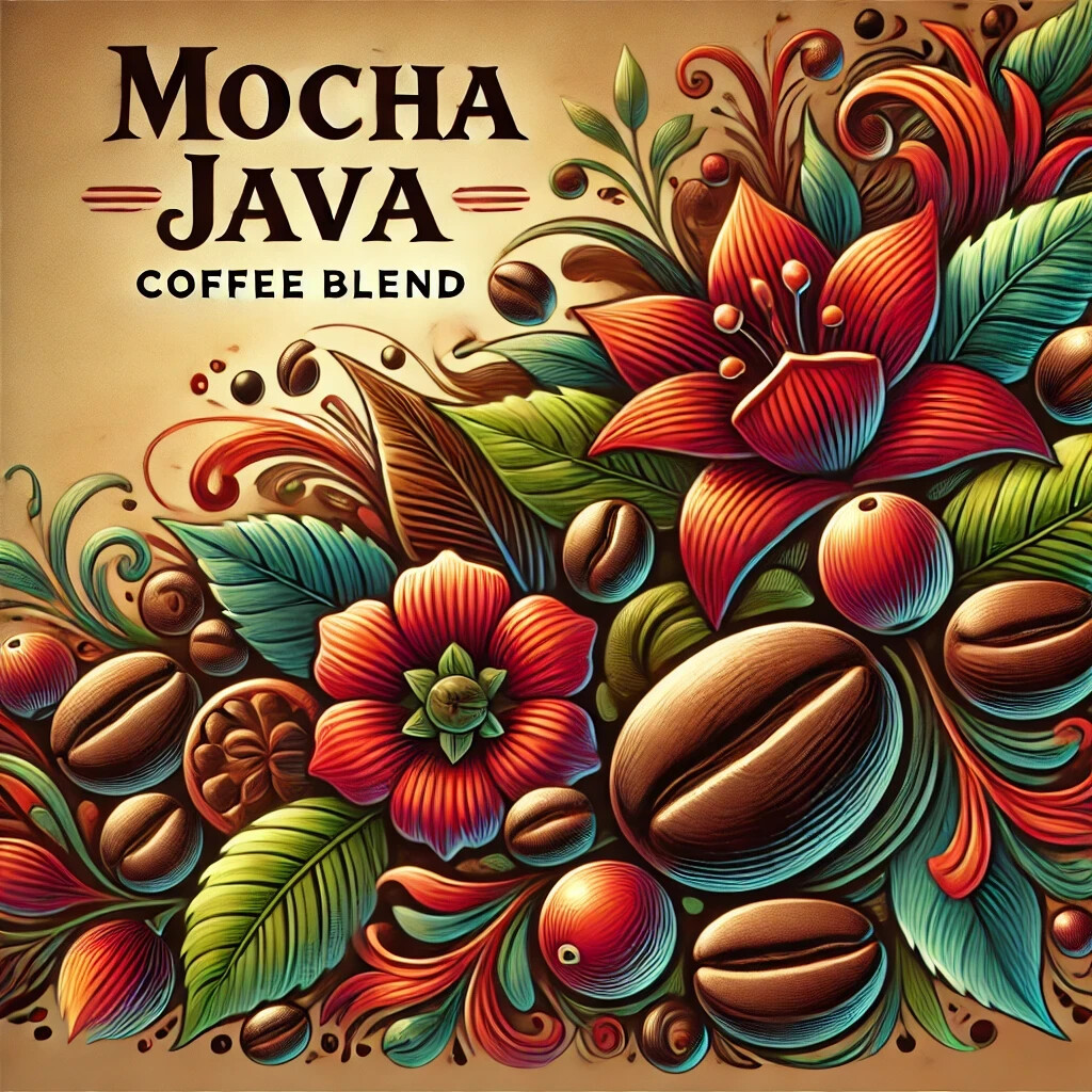 2 lb Mocha Java Blend, Whole Bean, Coffee Fresh Roasted Daily, Medium + Roast