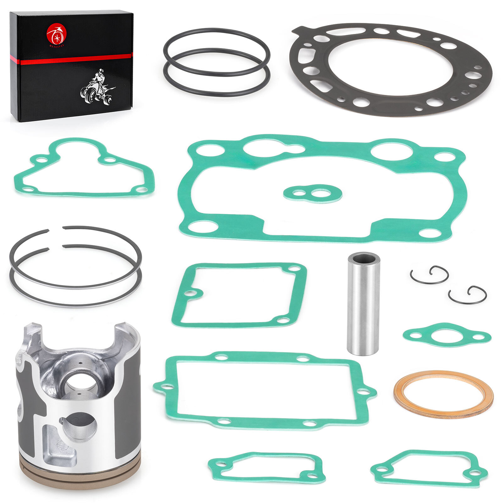 Top End Rebuild Kit STD 66.4mm Piston + Ring + Gasket For Kawasaki KX250 1993-03