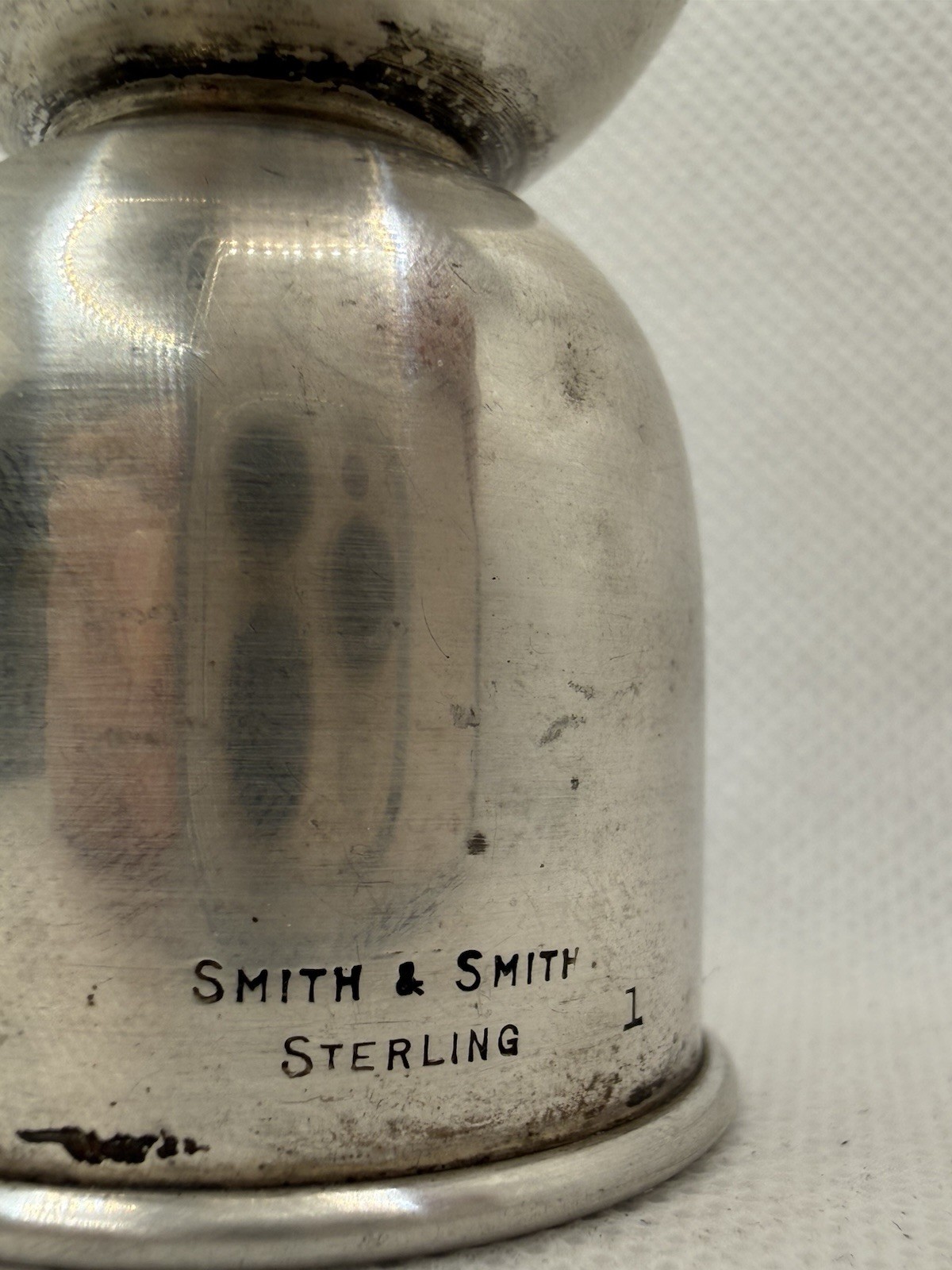 19th Century Sterling Silver Jigger Double-Ended Shot Measure Antique