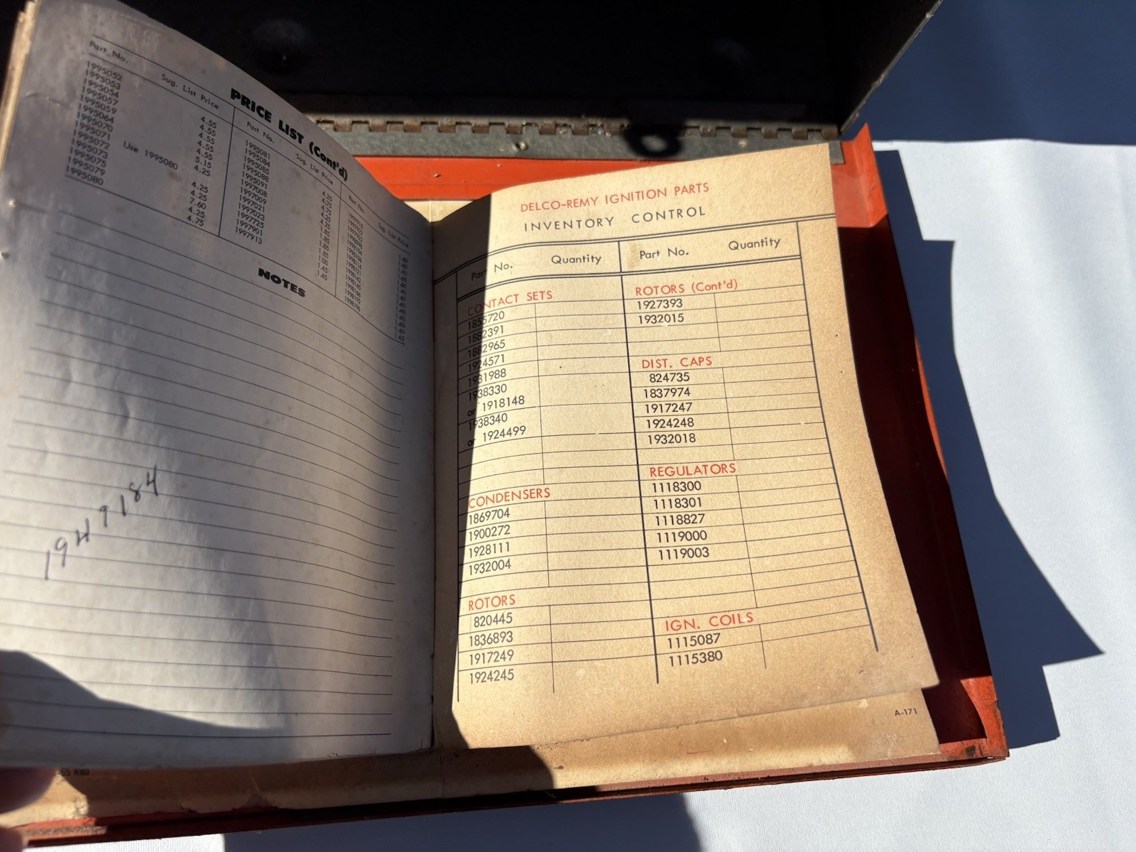 Vintage General Motors Delco Remy Ignition Parts Cabinet Dealer Man Cave