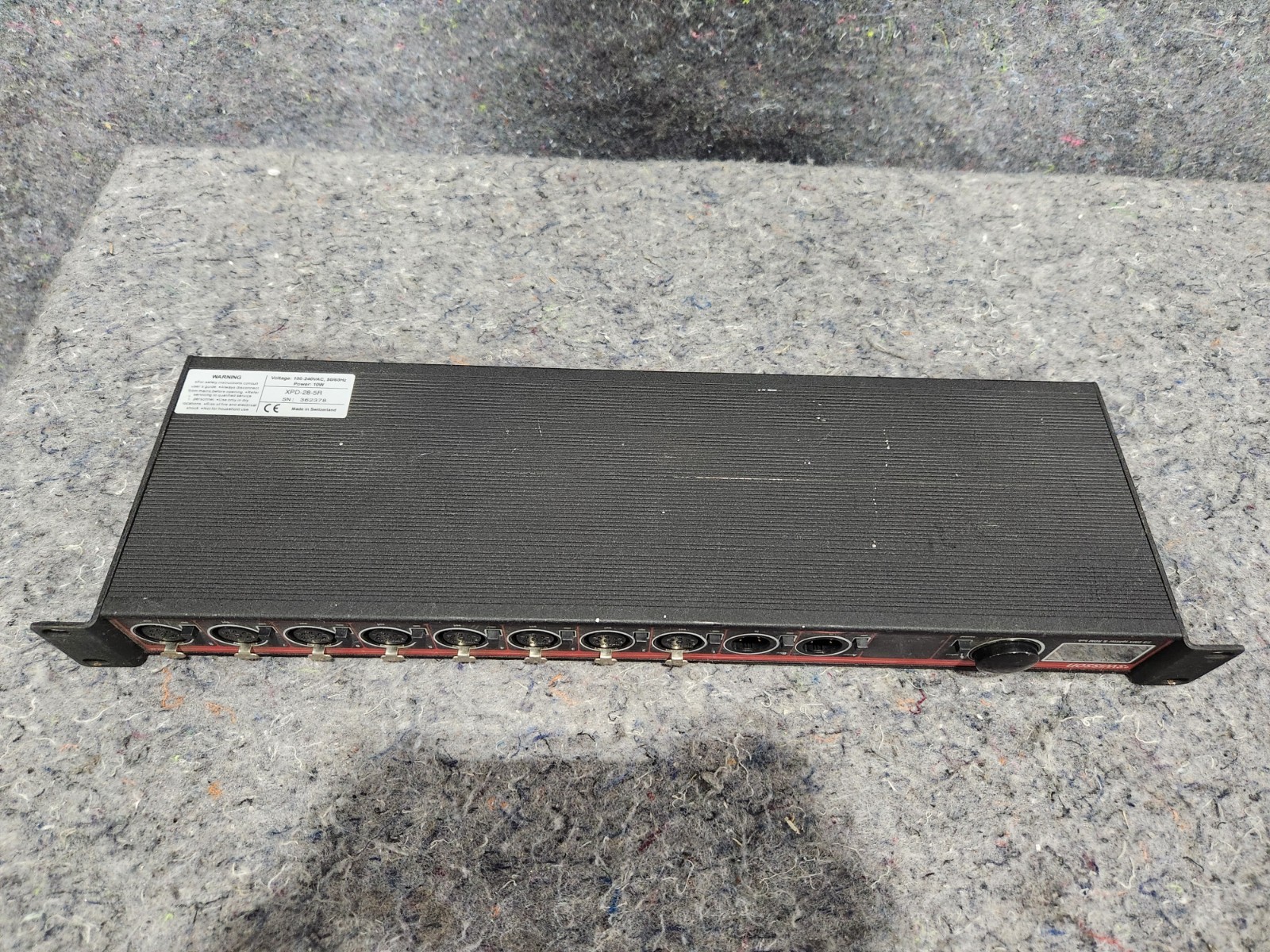 Swisson XPD-28-5R 2:8 A/B 5-Pin DMX Splitter and RDM Hub Rackmount Opto Booster