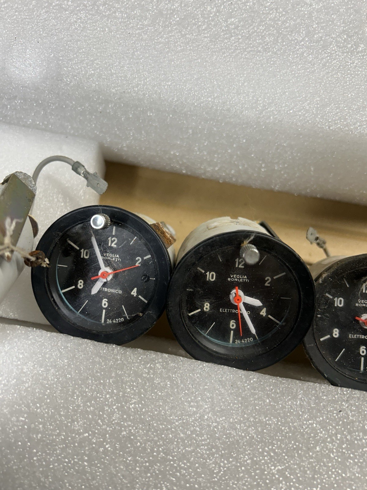 Original 1970 1971 1974 Ferrari 246 Dino Veglia Borletti Elettronico Clock Gauge