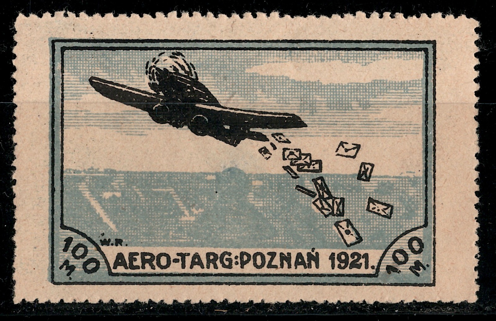 Poland  AERO-TARG Poznań cinderella/label MH FORGERY