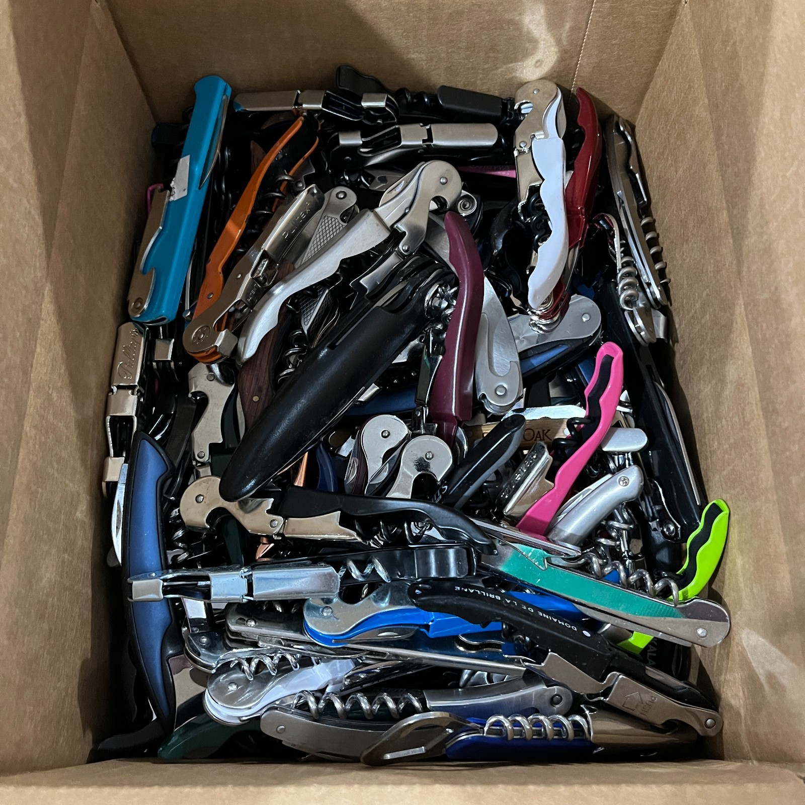Lot of 120+ Mixed Corkscrews Wine Openers TSA Confiscated