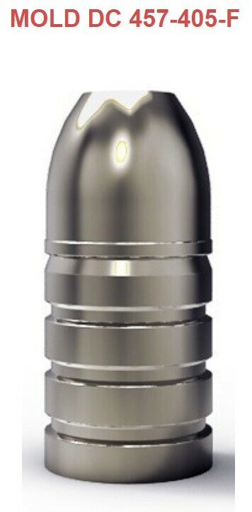 LEE 2 Cavity Bullet Mold 90374 457-405-F 405 Grain 45/70 With Free Handles