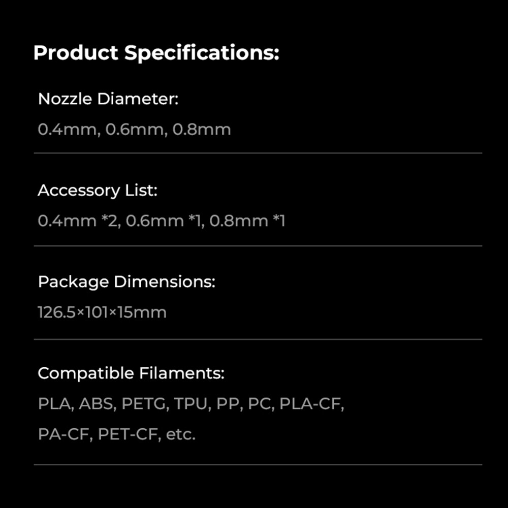 Quick-Swap 3D Printer Nozzle Kit, Nozzles Copper Alloy for K1C/Ender-3 V3/Plus