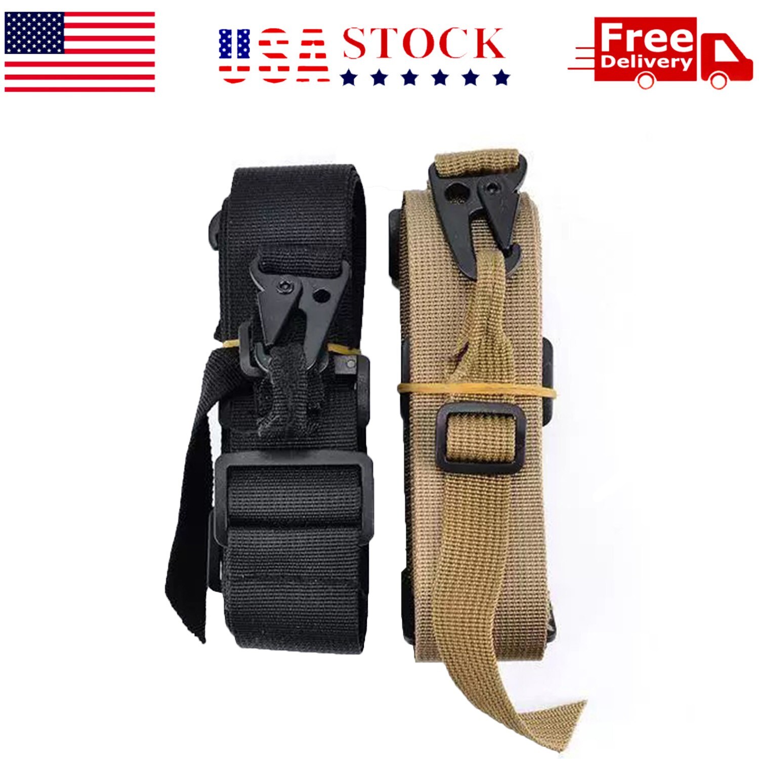 MK2 Sniper Sling Padded Gun Sling 2 Point Sling Quick Adjust Black