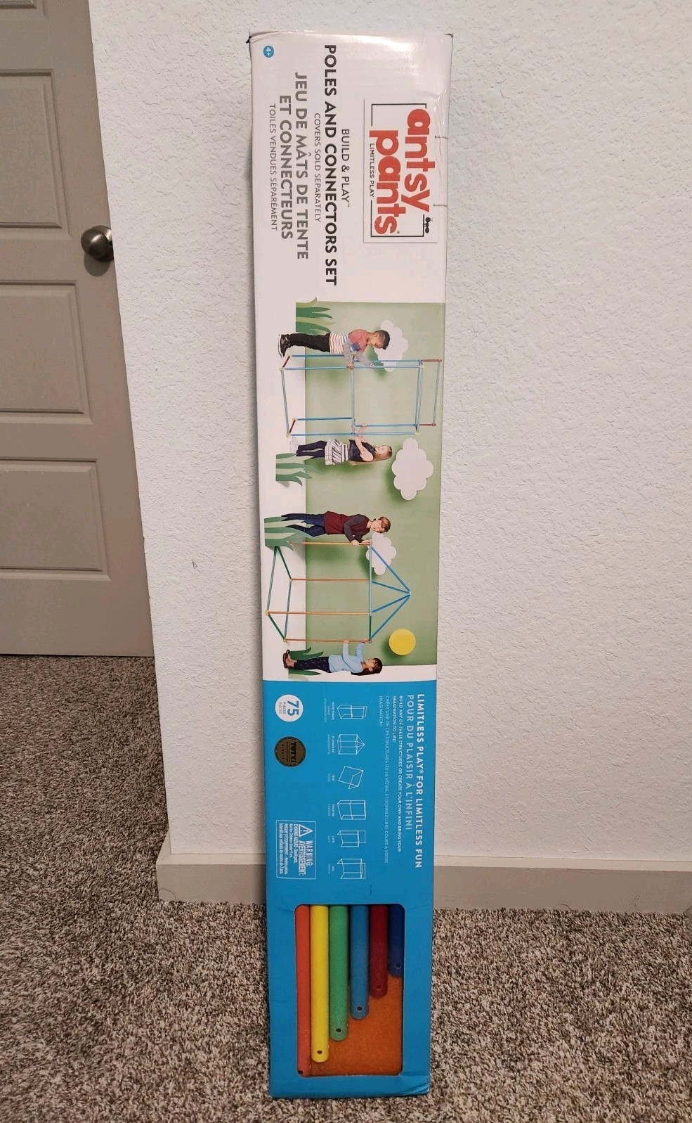 Antsy Pants build & play 75 pieces Poles and Connectors Set - Damaged Box