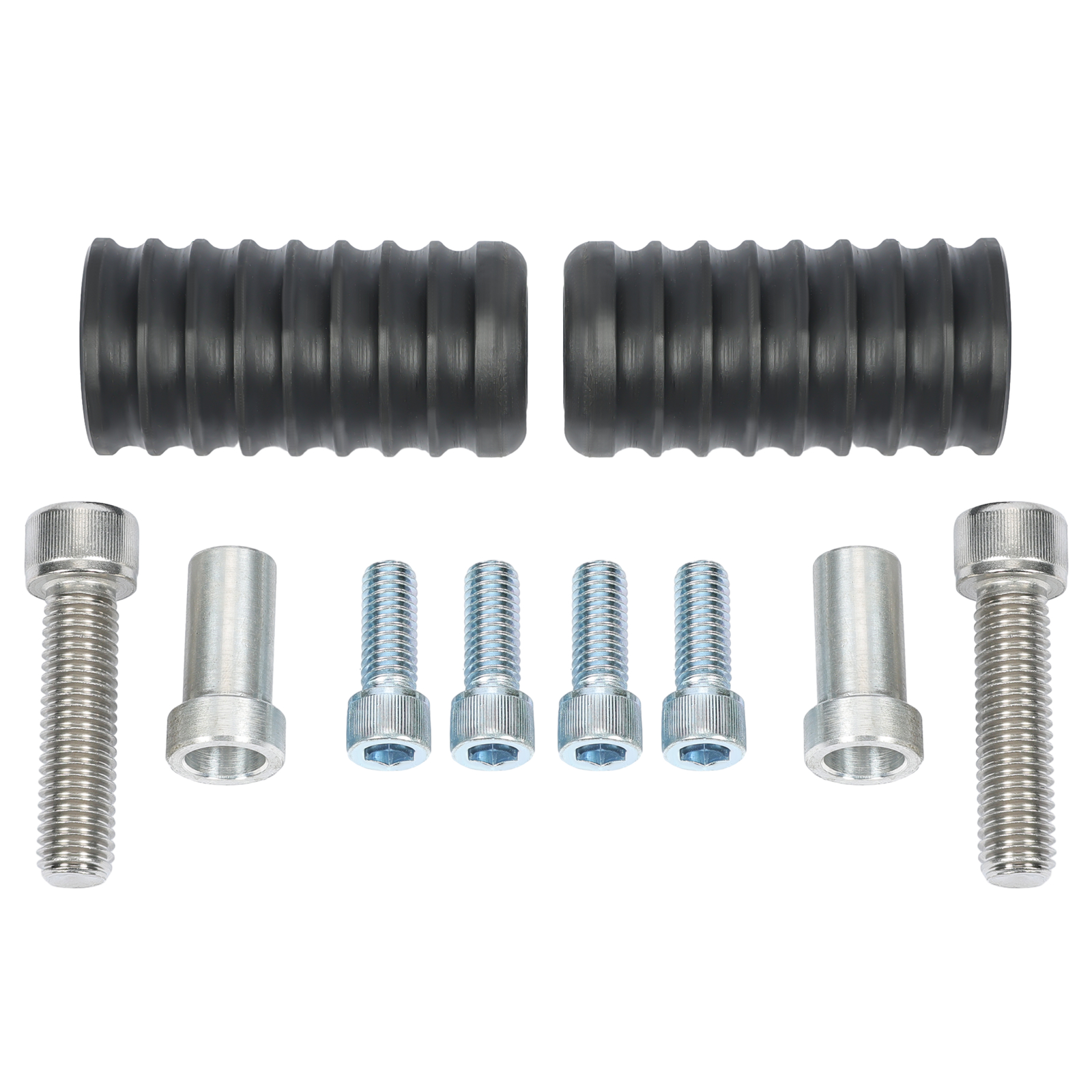 Black Front Crash Bar Protector For Harley Davidson Dyna 06-17 W/ Mid Control