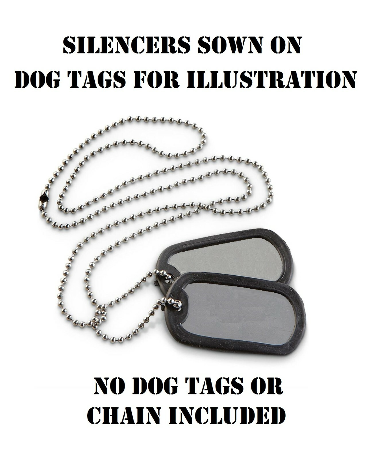 LOT of 10 DOG TAG TAGS SILENCER GENUINE US MILITARY USGI NECKLACE EDGE PROTECTOR