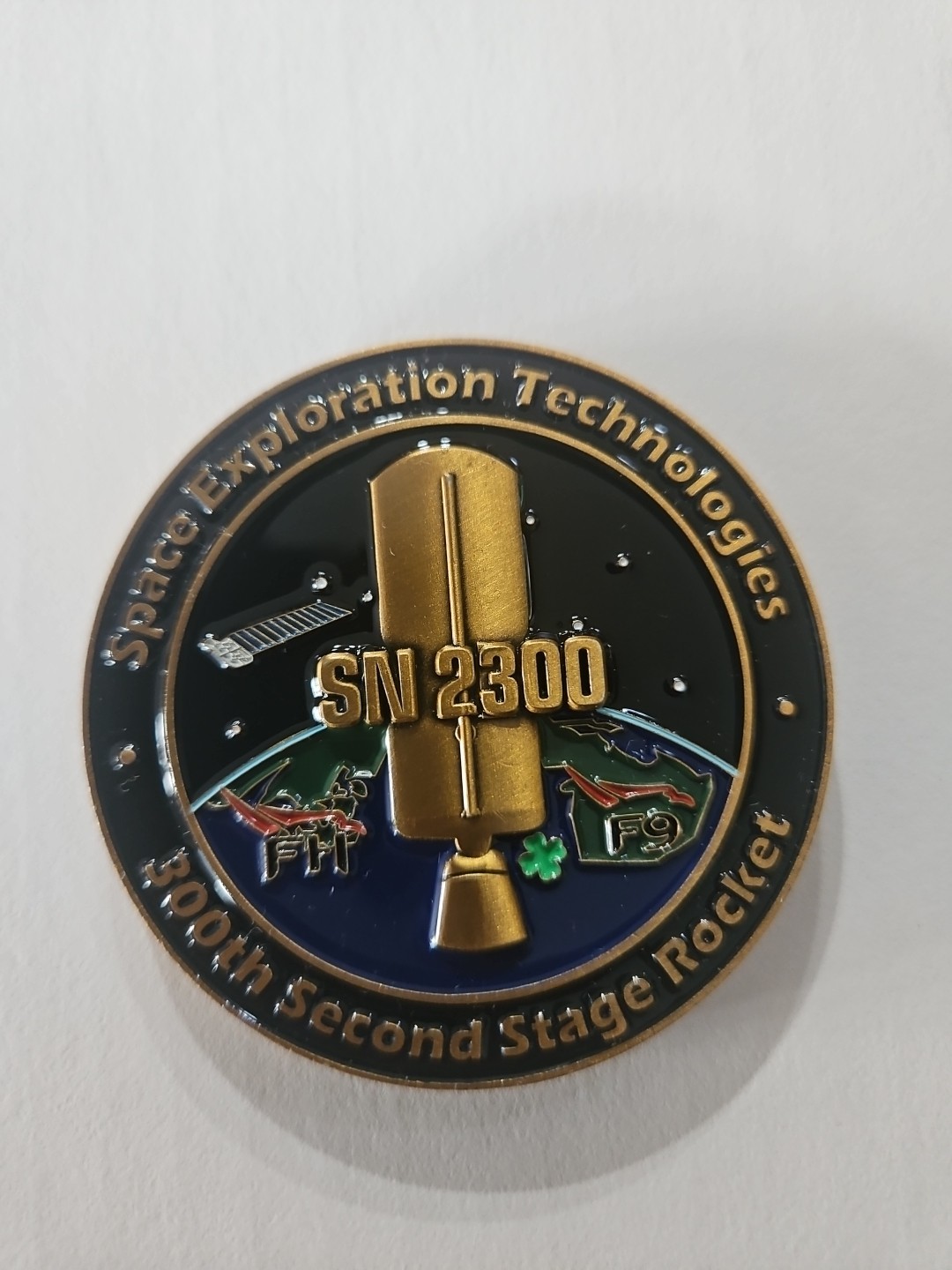 SpaceX - 300th Merlin D Vacuum Engine Commemorative Coin 2.5"