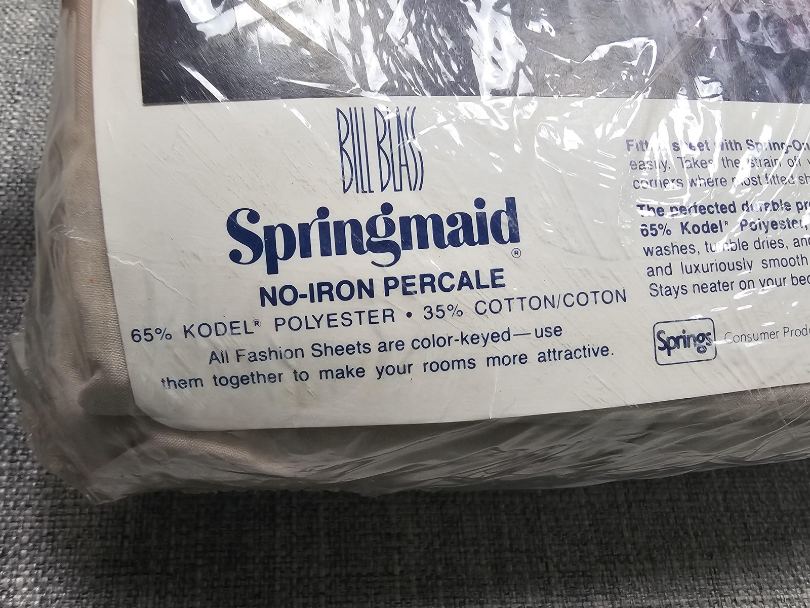 Vintage Bill Blass Springmaid Double Bed Set Floral Windemere No-Iron USA New