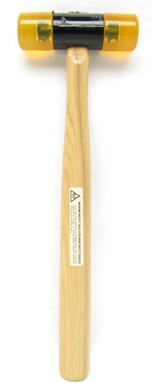 Vintage STANLEY 8oz Soft Face Hammer with Hickory Handle 57-594 Made in USA NOS