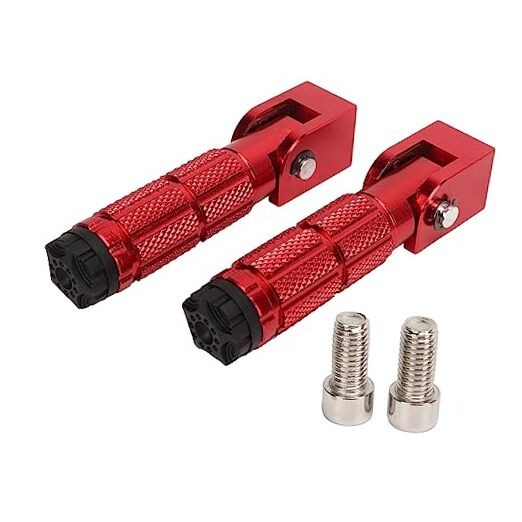Aluminium Alloy Motorcycle Foot Pegs Passenger Foot Rest, 2 Pcs