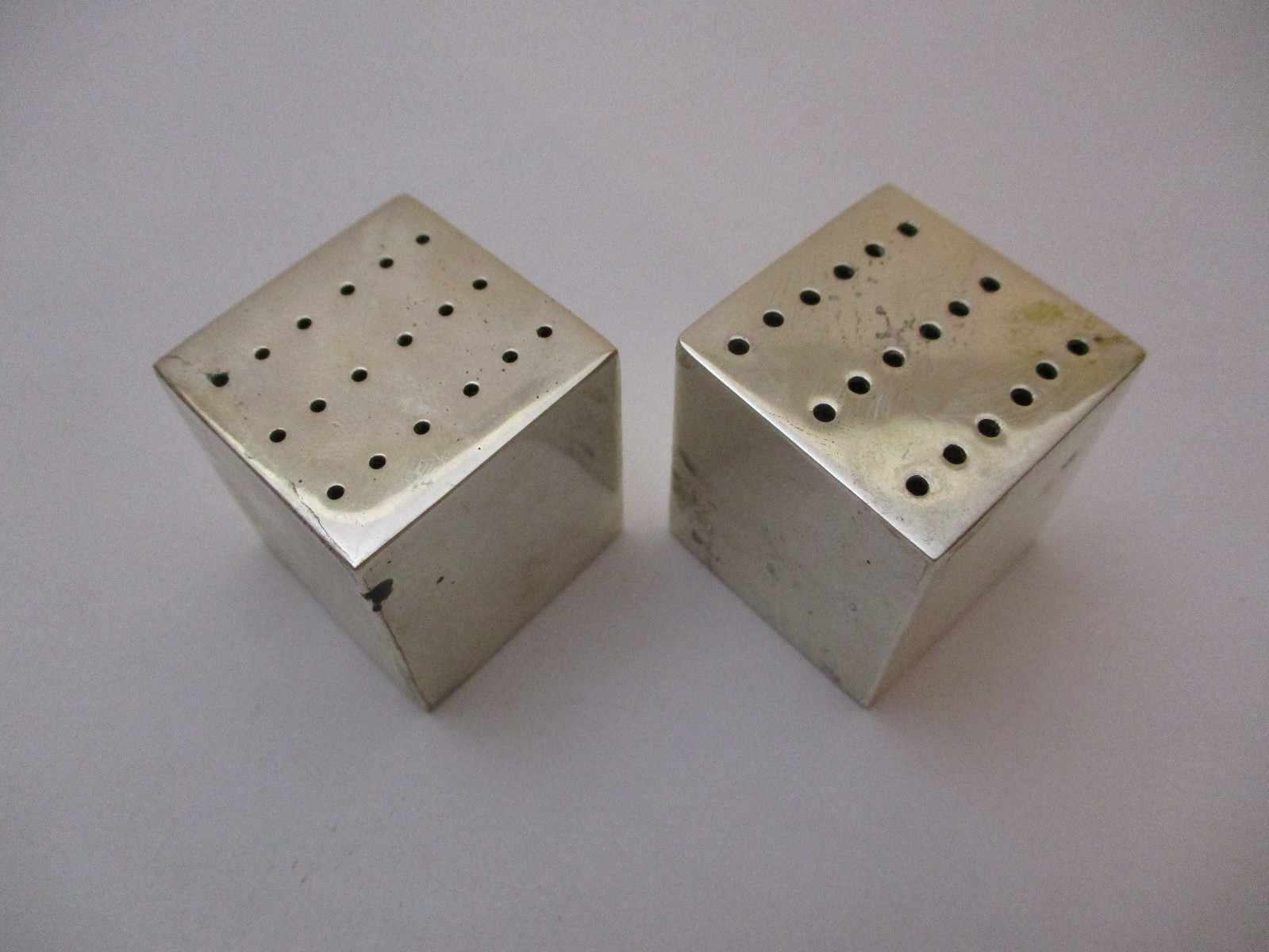 Vintage Russel Wright Sterling Salt Pepper Shakers Metropolitan Museum Art MMA