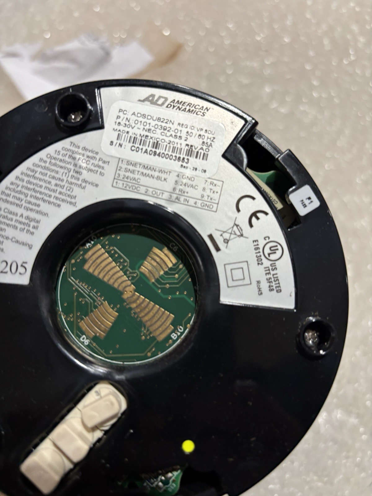 AMERICAN DYNAMIC SPEED DOME ULTRA 8 ADSDU8E22N, Tested working. PTZ is used