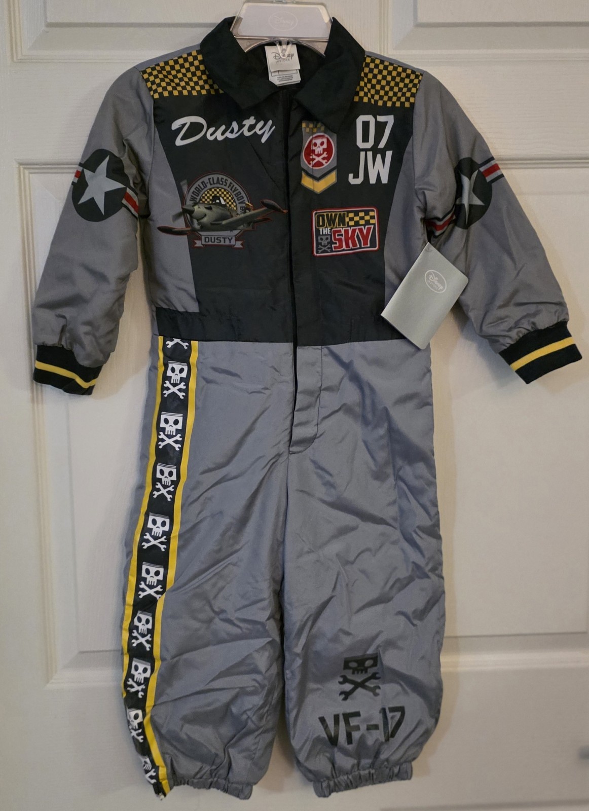 Disney Store Planes Dusty Crophopper Children's Costume Flight Suit Size 4 XS