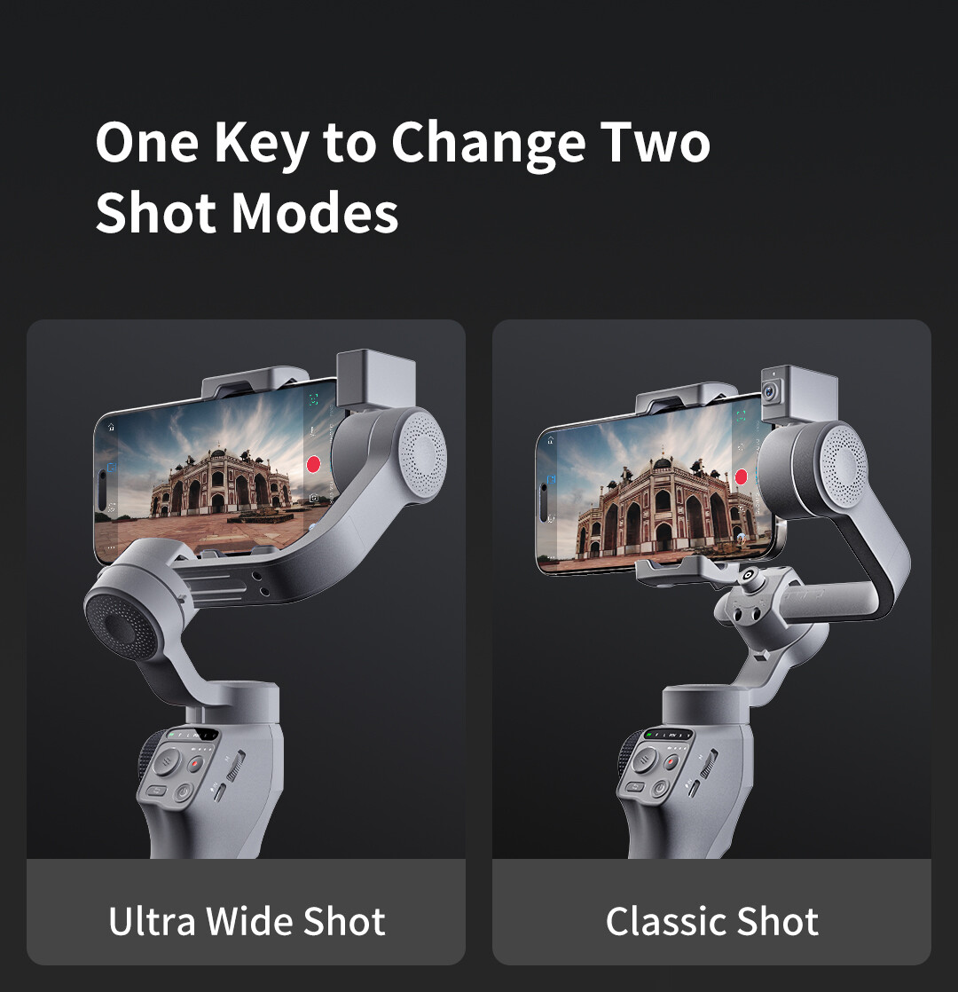 TOALLIN 3-Axis Smartphone Gimbal Stabilizer with AI Tracking for iPhone/Android