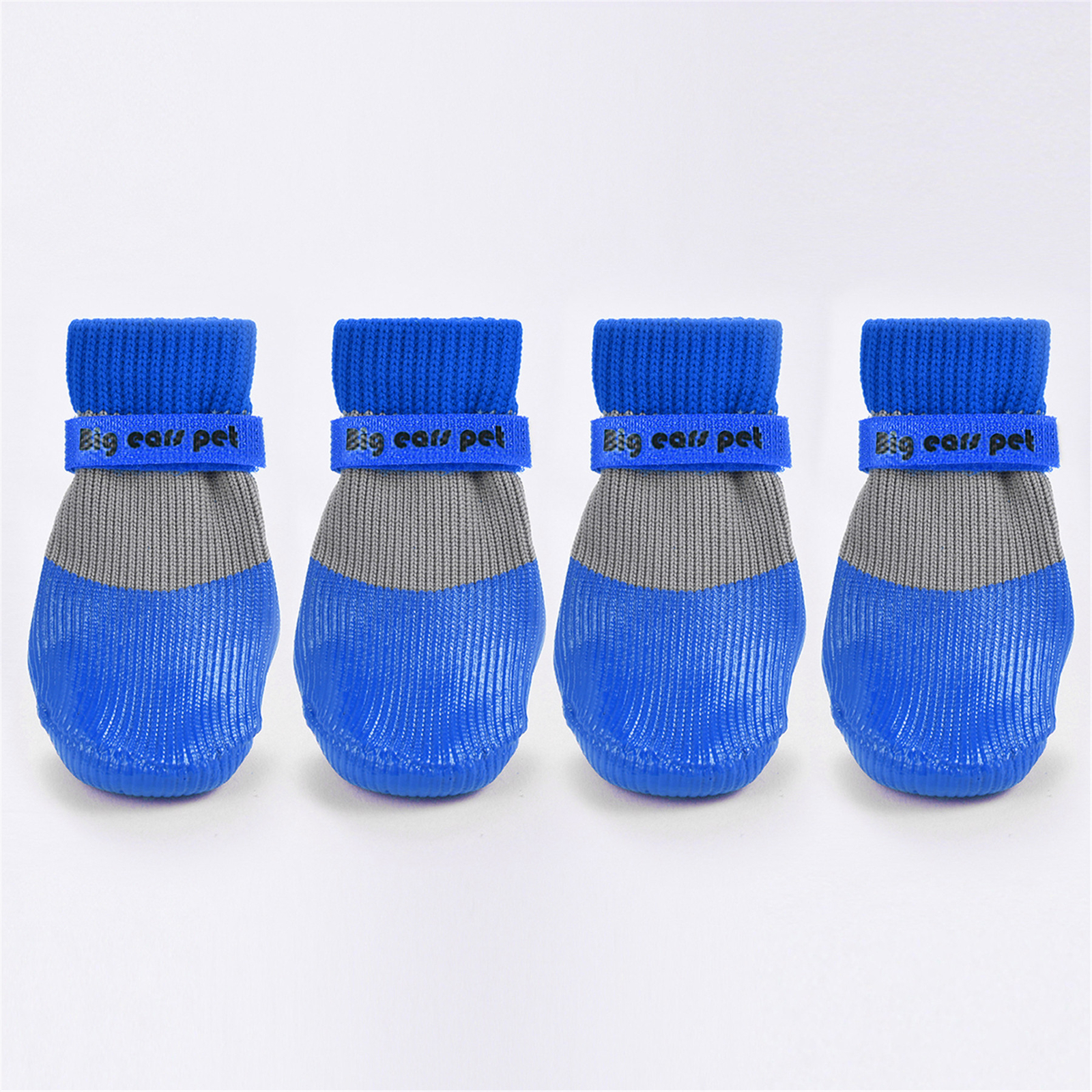 Outdoors Indoor Dog Socks Soft Rubber Anti-slip Dog Shoes Waterproof Strapped
