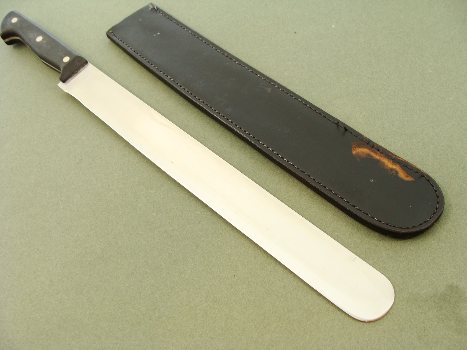 XL 18" VINTAGE PATHOLOGY SCIENCE & MEDICINE AUTOPSY KNIFE & SHEATH KNIVES TOOLS