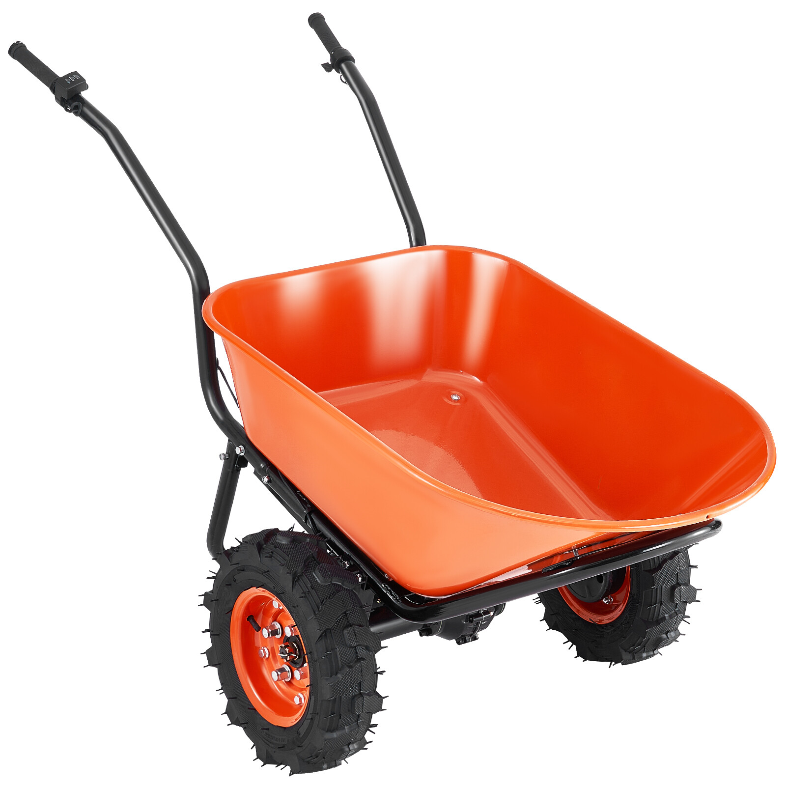 VEVOR Electric Wheelbarrow Cart One Wheel 7 Cu Ft Powered Dump Cart 573 lbs