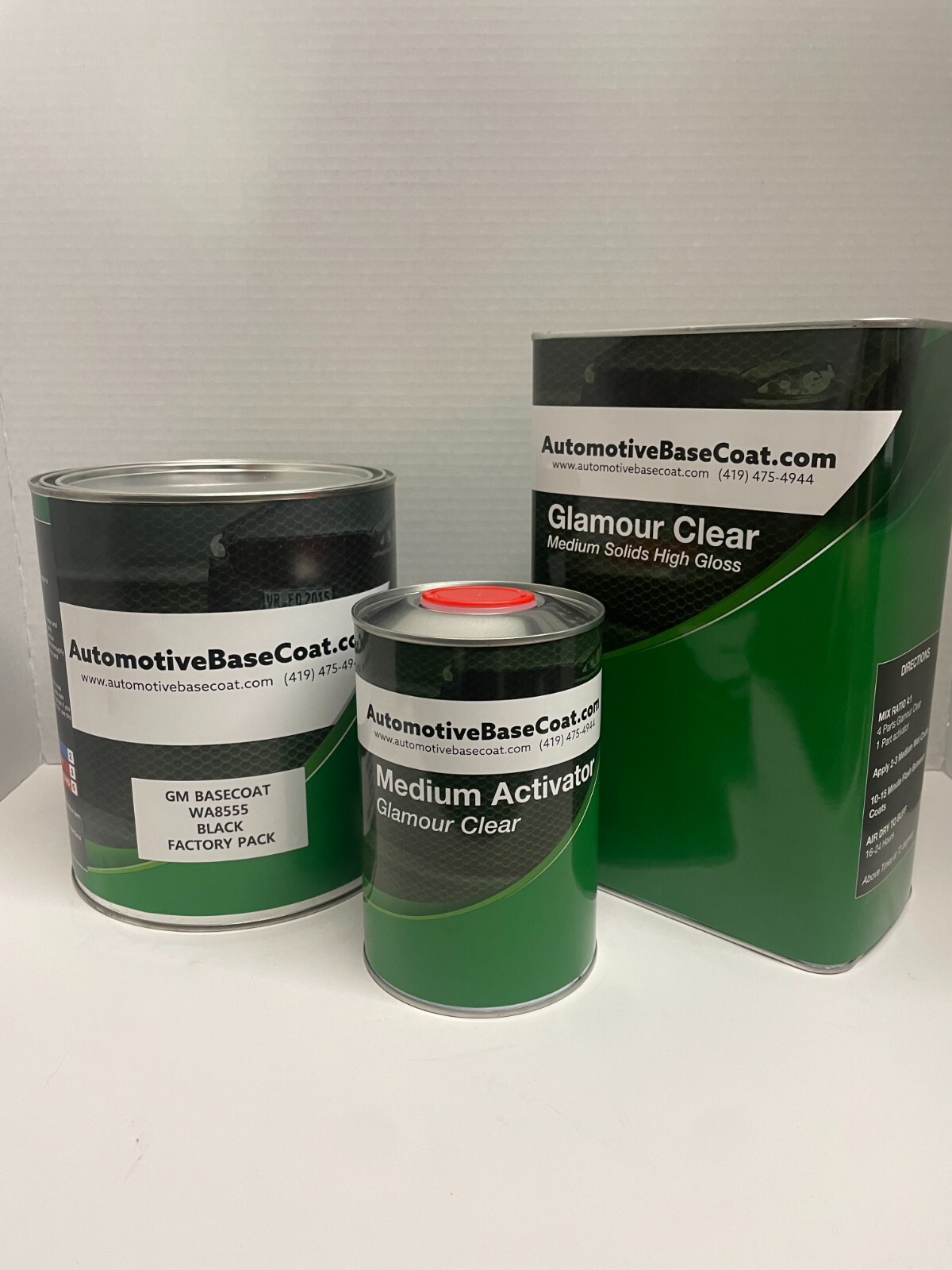 GM WA8555/8555/u8555 Factory Pack Ready To Spray Base Coat with Clear Coat Kit