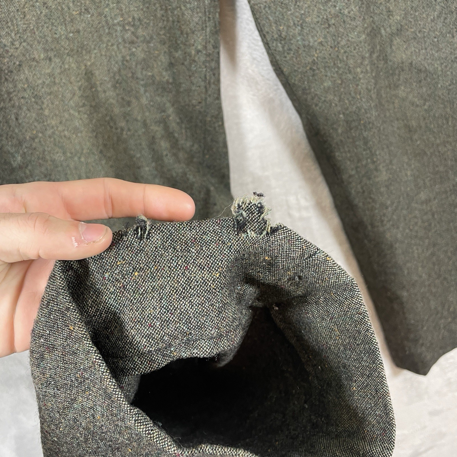 Vtg 50s Drop Loop Wool Slacks Men’s 32x32 Pendleton Rockabilly Pants Pleated 40s