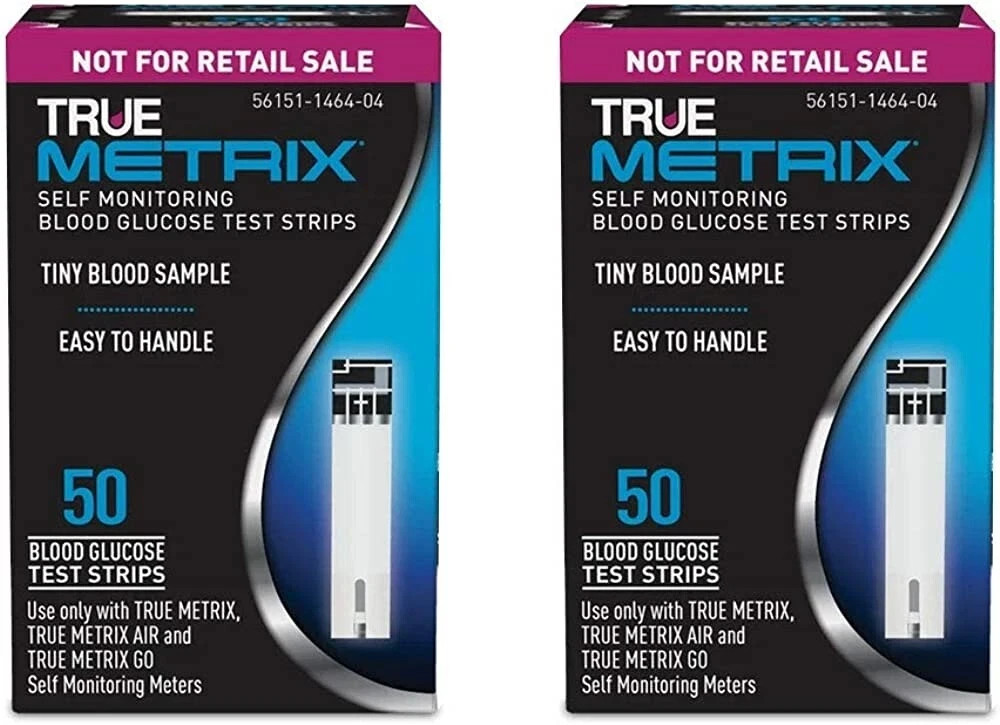 True Metrix Blood Glucose Test Strips 100Ct, Exp 5/2026+ FREE SHIPPING