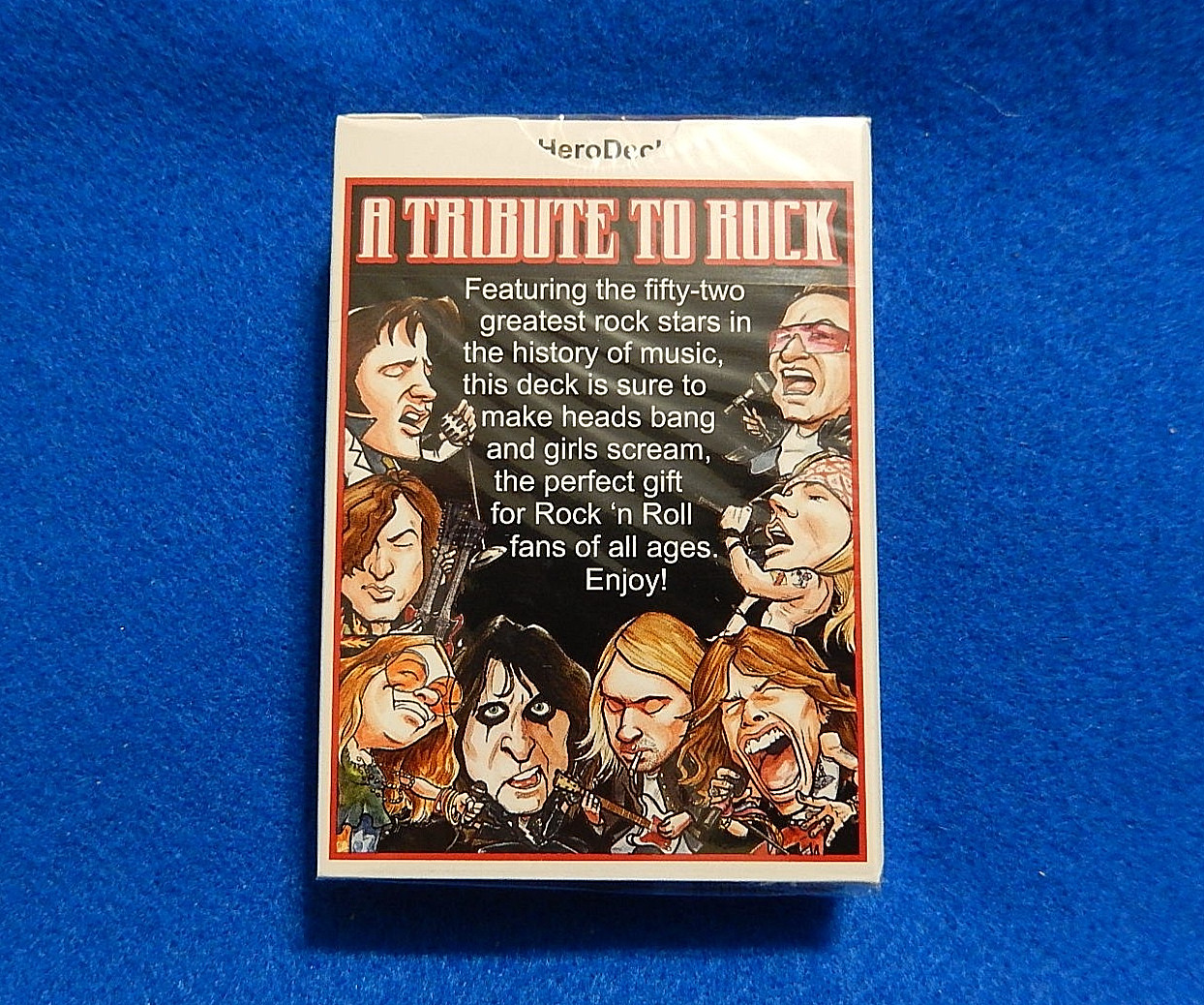 Hero Decks Rock N Roll Heroes Playing Cards 52 Factory Sealed Cards - Edition 8