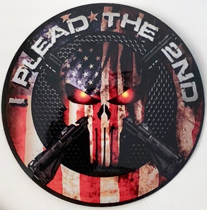 HOG TOOTH Necklace + 1 Decal ...(.30 Cal Red Tip) ...Blue line