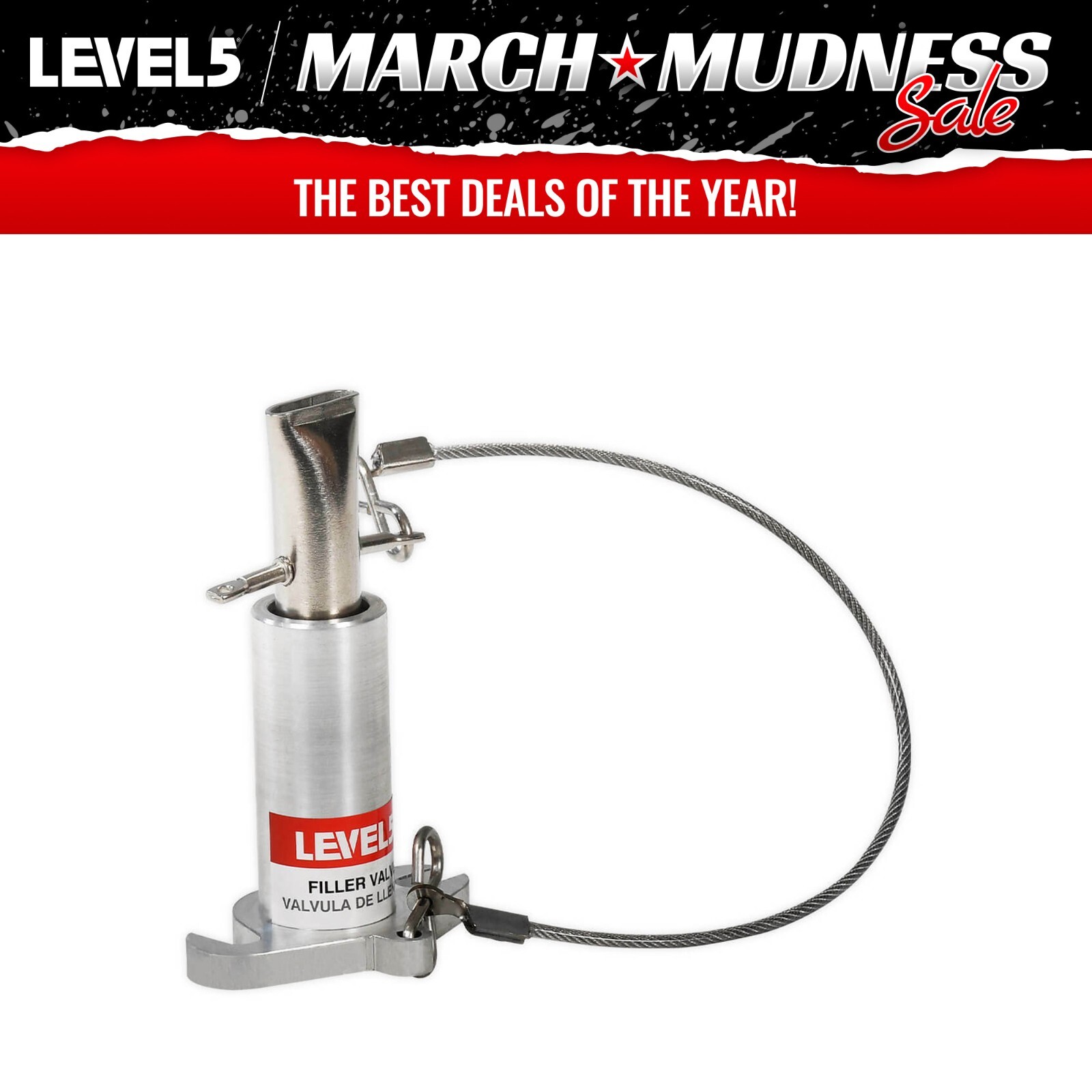 Drywall Flat Box Filler Valve Adapter for Mud Pumps | LEVEL5 | 4-715