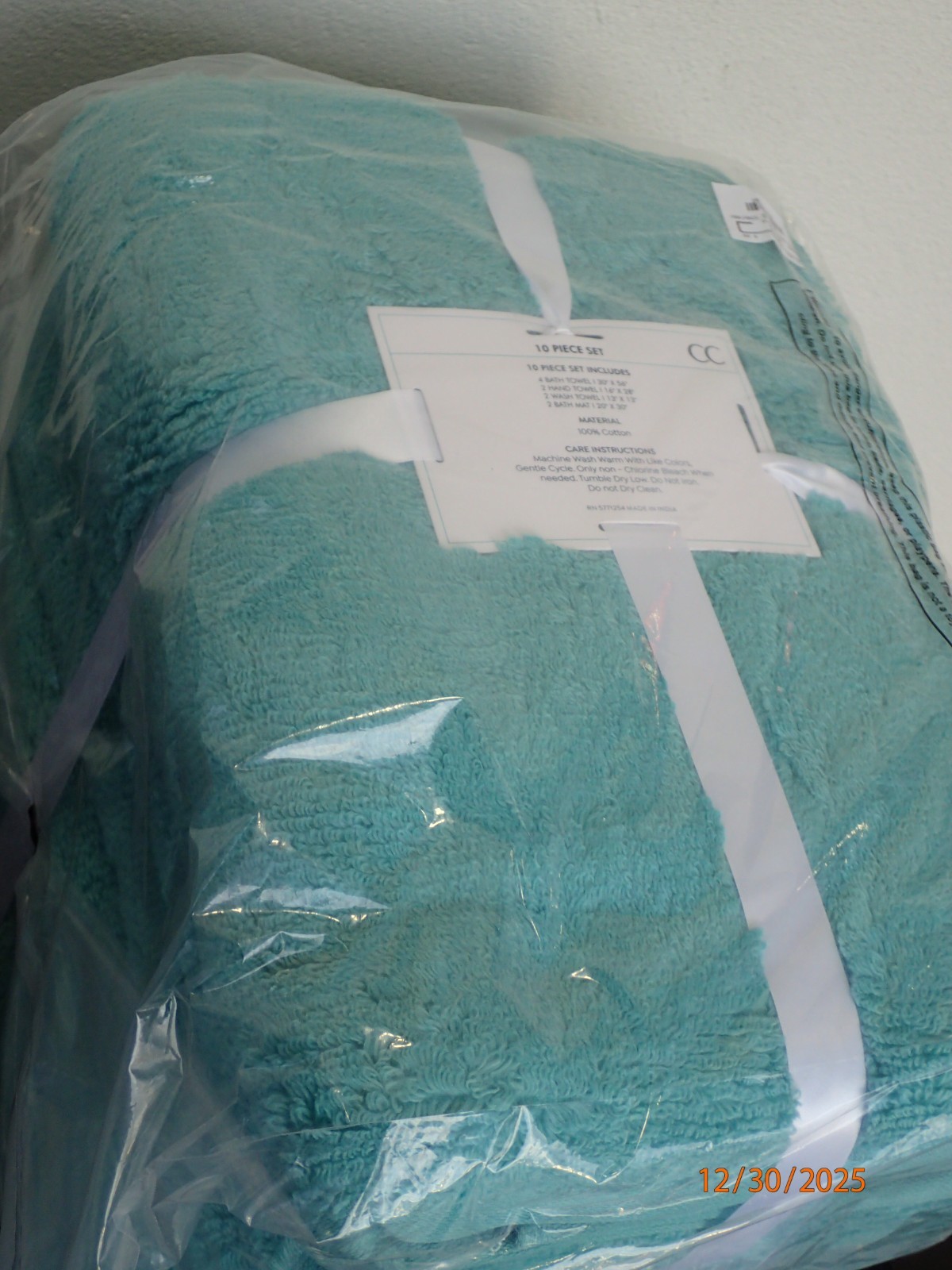 Concierge Collection 100% Cotton 10-piece Cloud Towel Set $79 HSN PINK