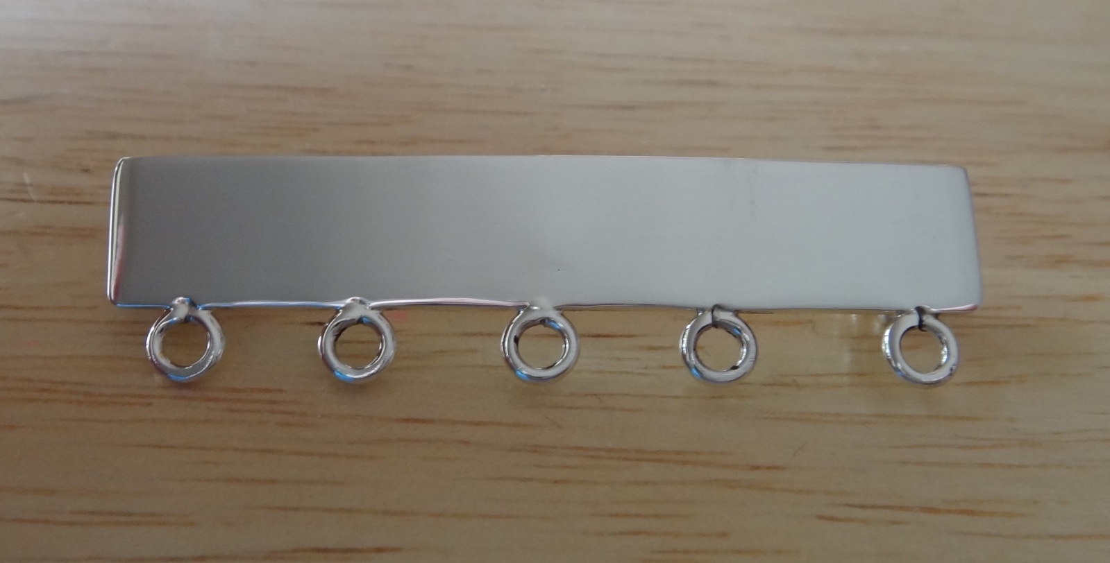 Sterling Silver 6 gram 50mm Engravable Charm Pin for 5 Charms