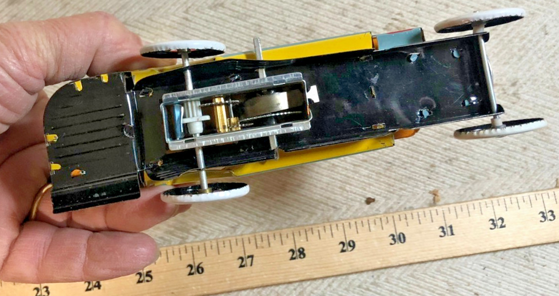 Paya Bus La Javiera 1930 Reproduction Vintage Wind-Up Tin Toy (C)