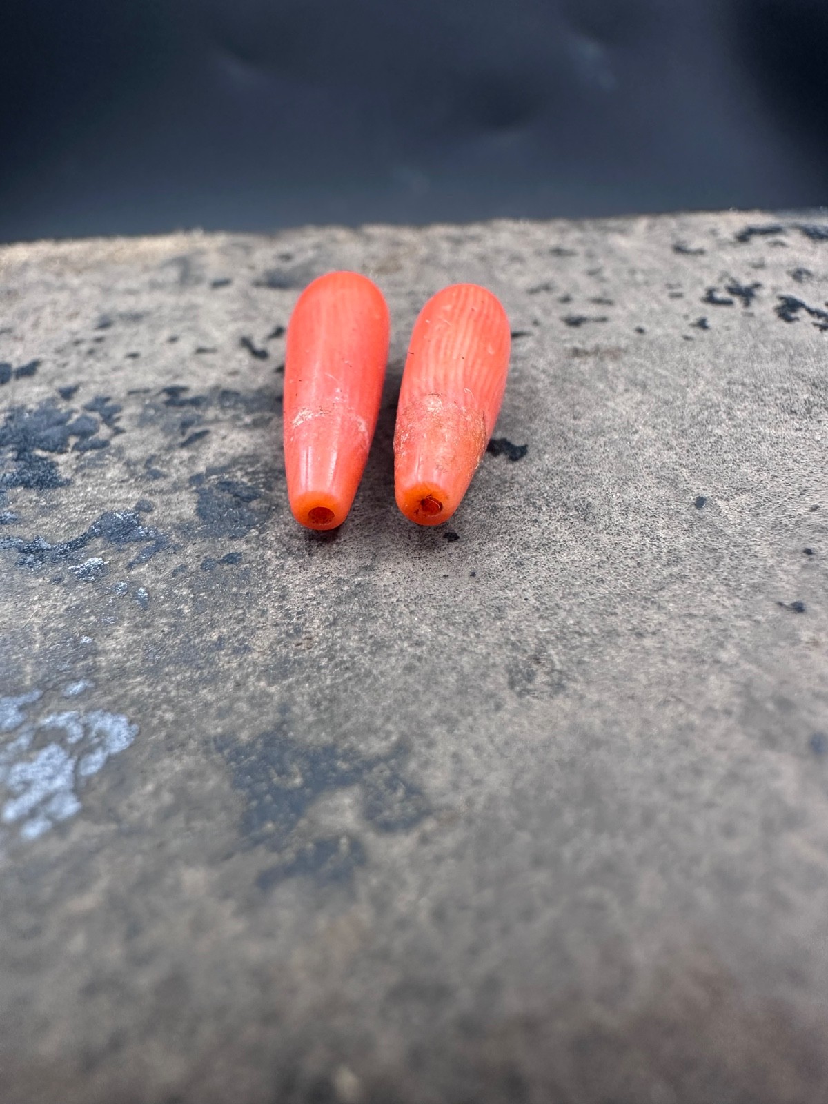 ANTIQUE UNDYED BEAD CORAL Vintage Mediterranean NATURAL Tibet momo Japan salmon