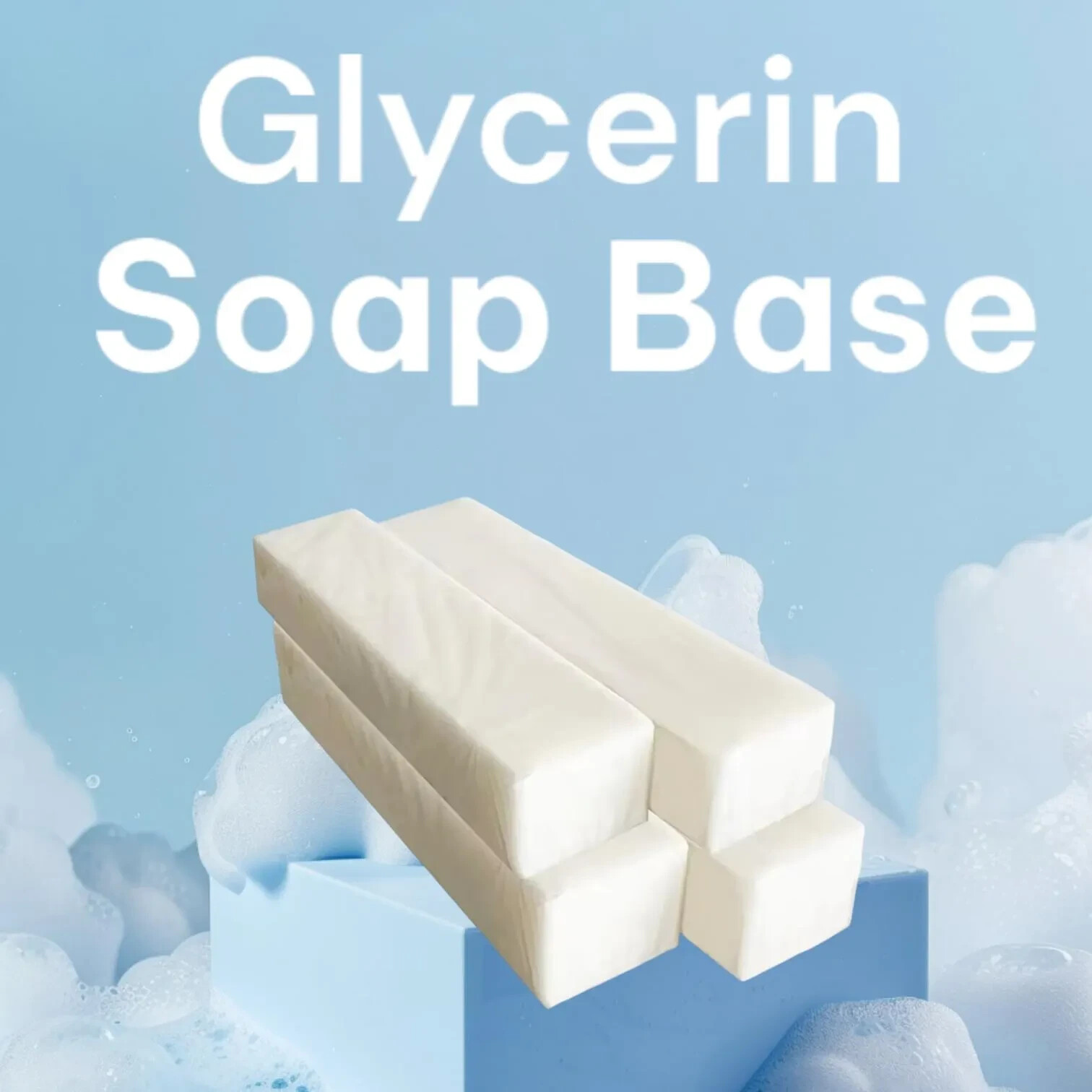 White Glycerin Melt and Pour Soap Base, Bulk 4.4 Lbs ( 2Kg )