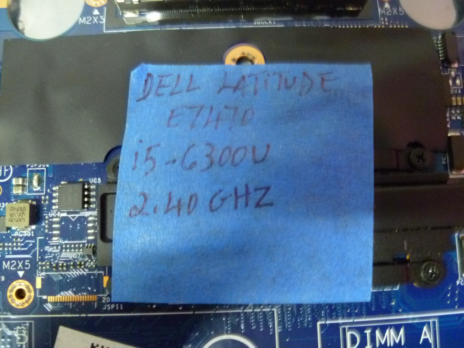 DELL LATITUDE E7470 i5-6300U 2.40GHZ LAPTOP MOTHER BOARD + WIFI