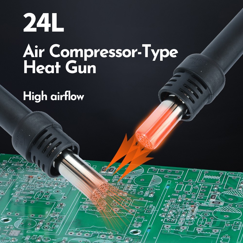 YIHUA 852D+ Air Pump Hot Air Rework Station Digital Soldering Station Kit