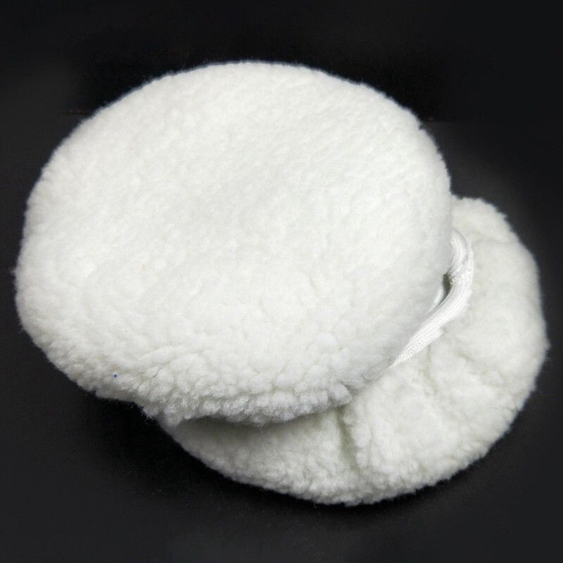 6PCS Polishing Bonnet Buffer Pads Soft Wool For 5-6" 7-8" 9-10 inch Car Polisher