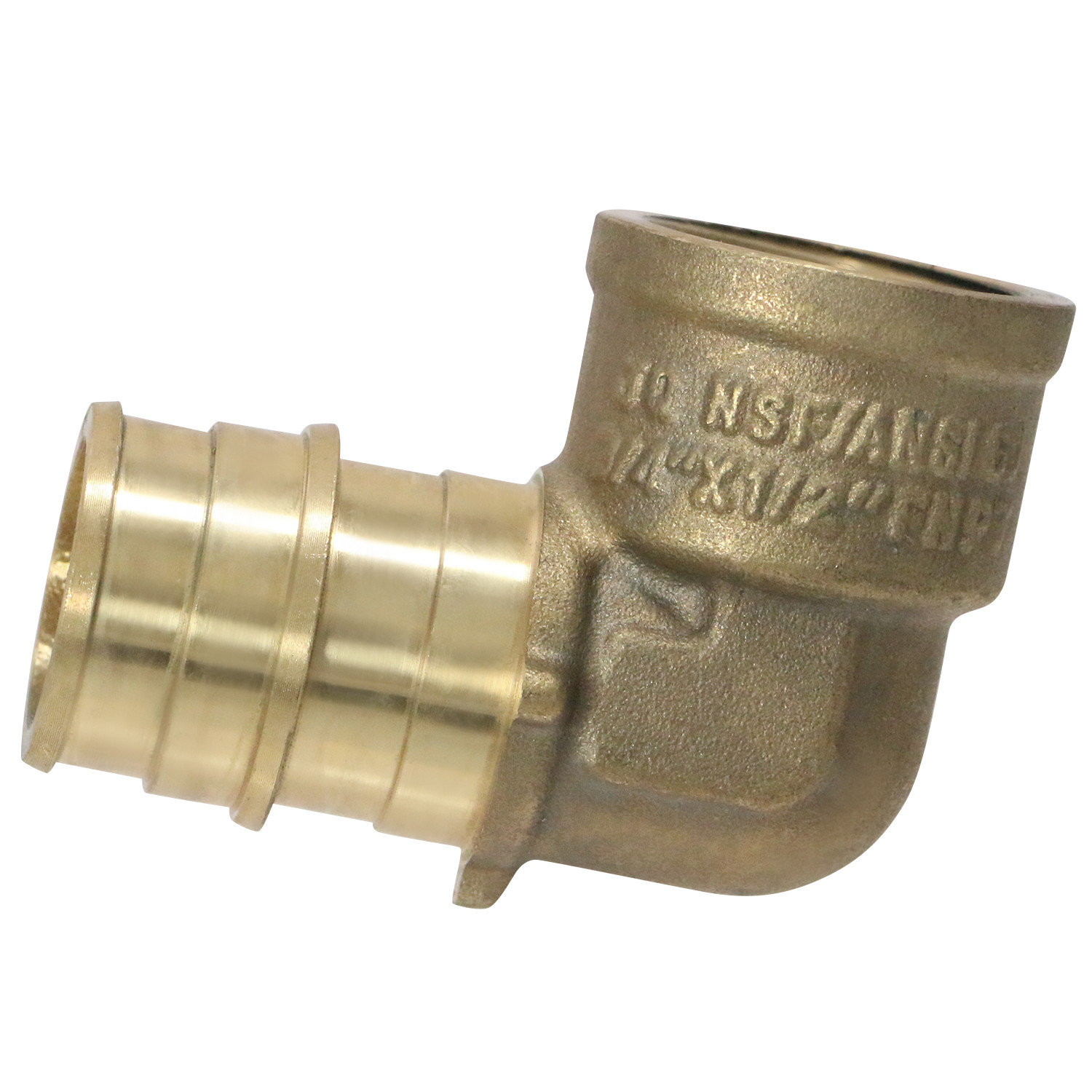 1 Pack XFITTING 3/4" Pex A X 1/2" Female Elbow, Expansion FNPT Elbow, Lead Free