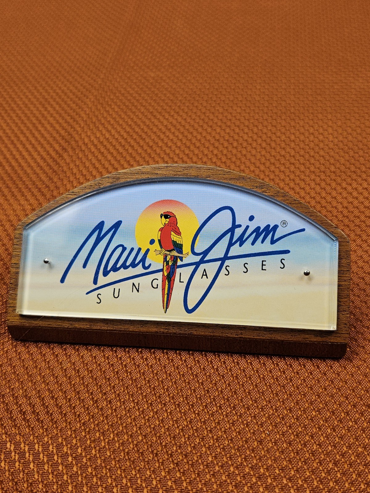Small Maui Jim Retail Display Sign - Wood 4"