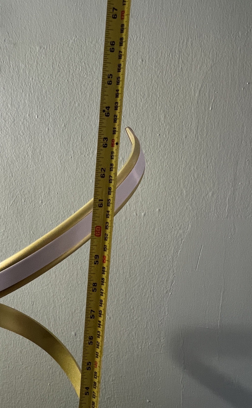 Possini Euro Avante 56 1/2" Modern Ribbon LED Floor Lamp with remote control